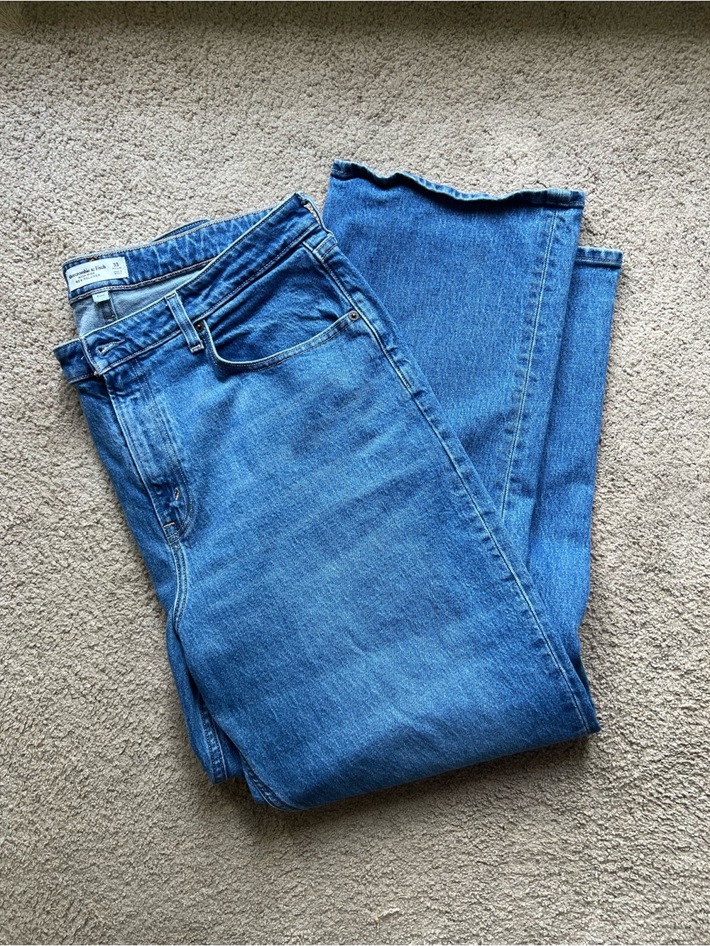 Abercrombie & Fitch High Rise 90s Relaxed Curve Love Jeans